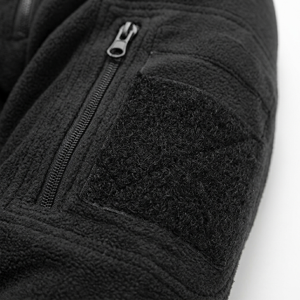 v2 sleeve velcro detail