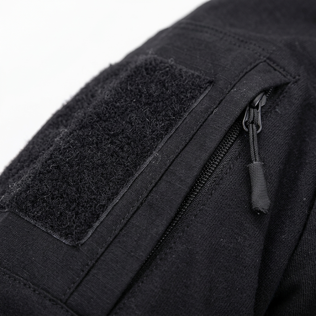 v2 sleeve velcro detail