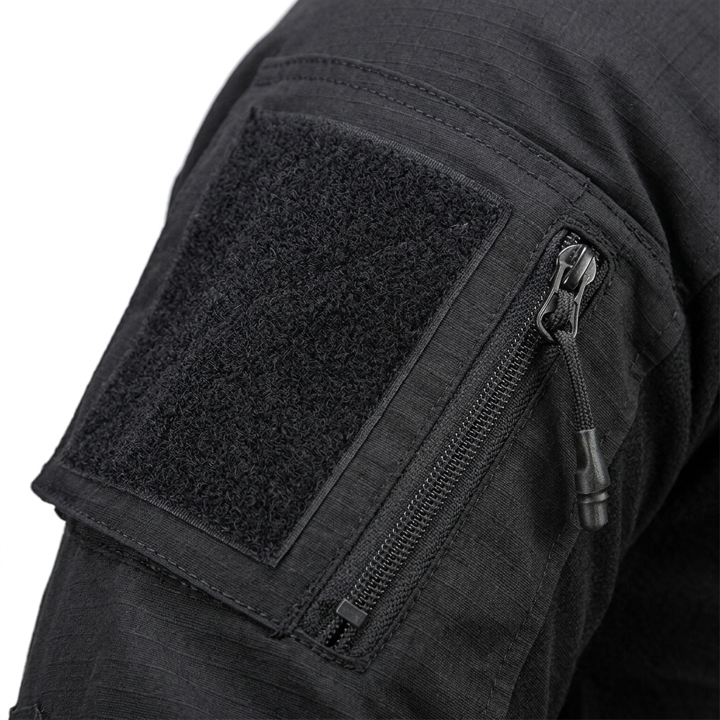 TactWild Triumph sleeve velcro pocket detail