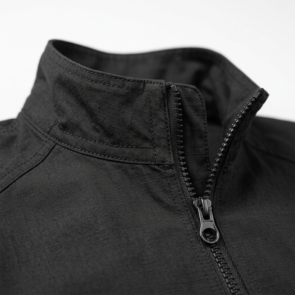 TactWild Sentinel Jacket stand collar detail